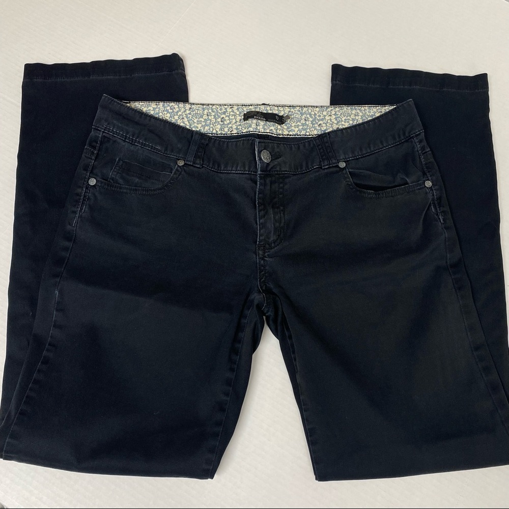 Prana Bedford Canyon Straight Leg Black Pants 10